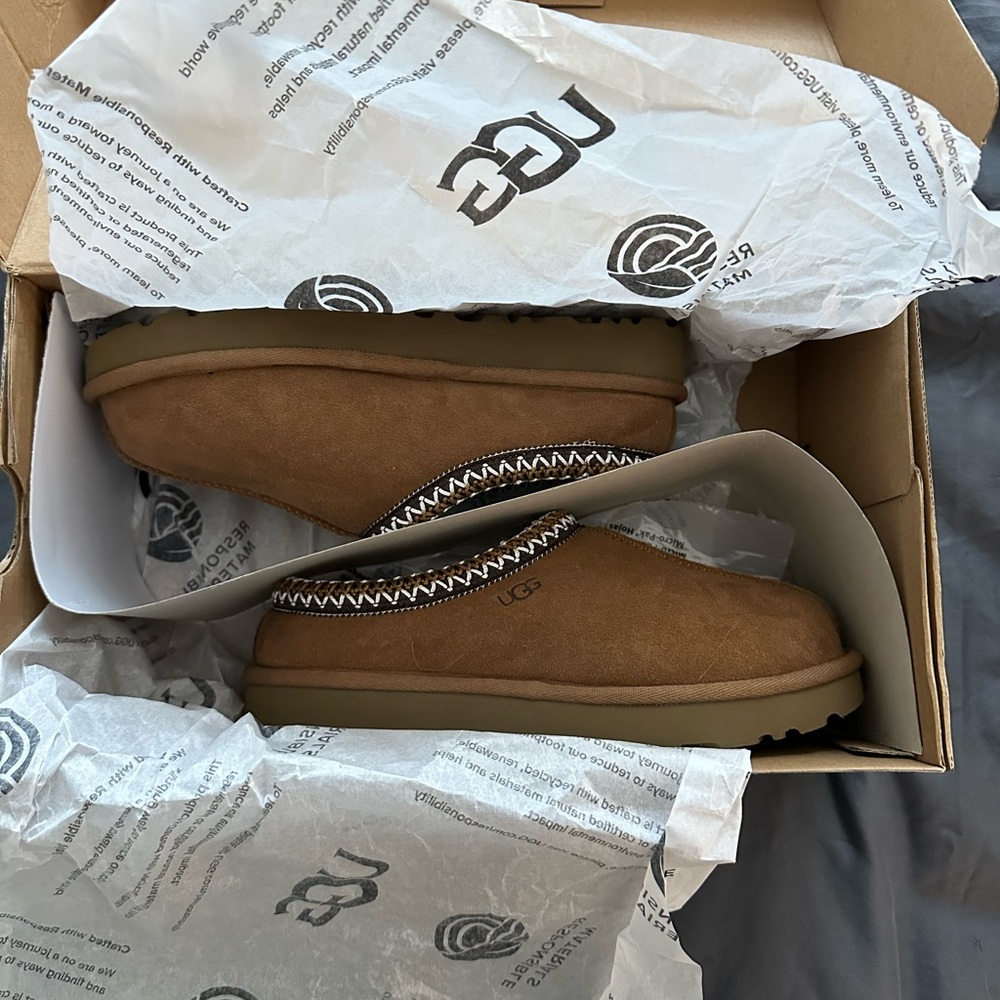 UGG Tasman Slippers – Chestnut – Size 6 – Brand New